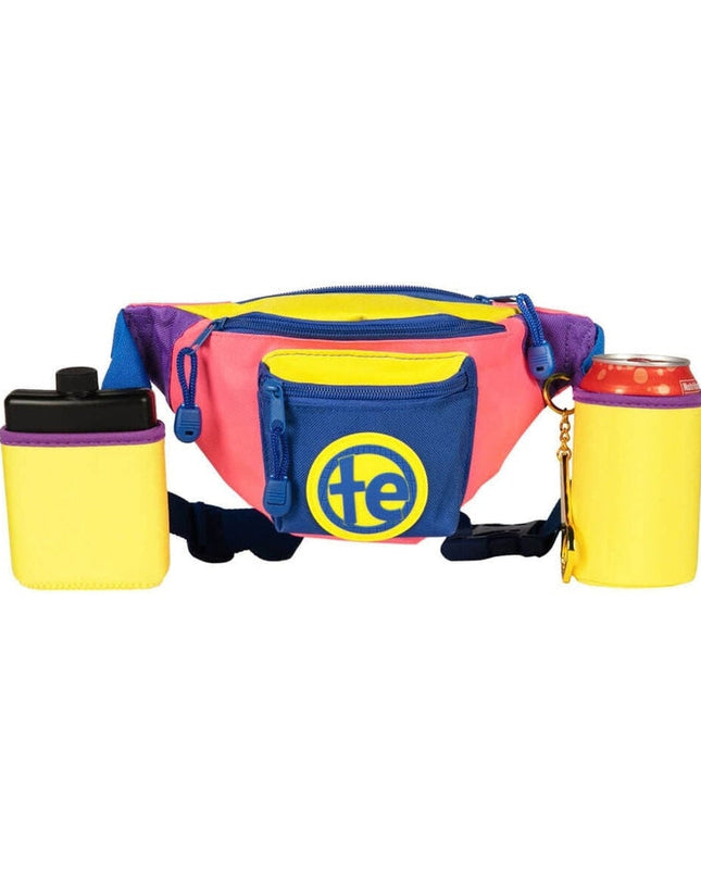 Retro Renegade Fanny Pack with Drink Holder and Flask