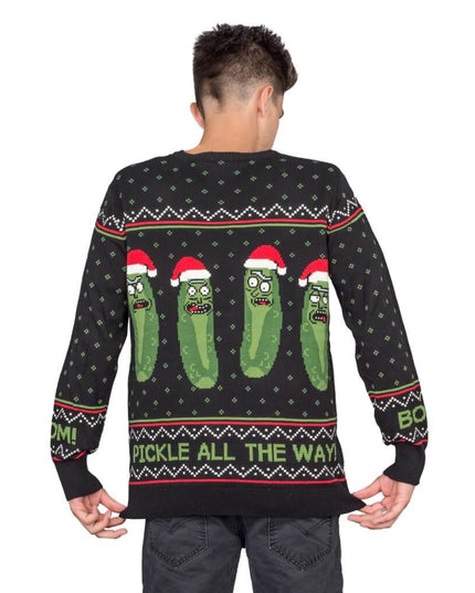 Rick y Morty PickleRick Jersey de Navidad Feo Iluminado