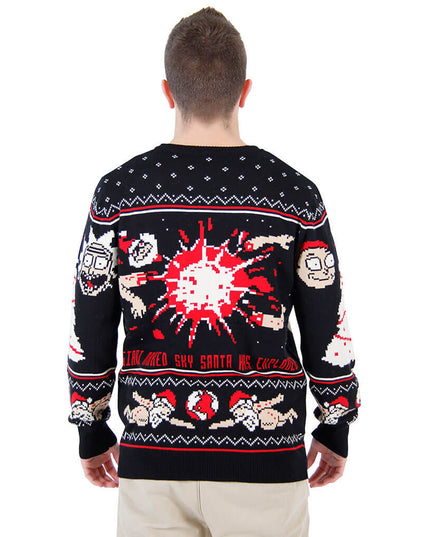 Rick and Morty Happy Human Holiday Ugly Christmas Sweater