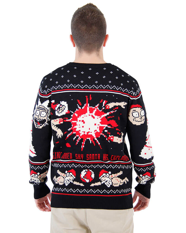 Rick and Morty Happy Human Holiday Ugly Christmas Sweater