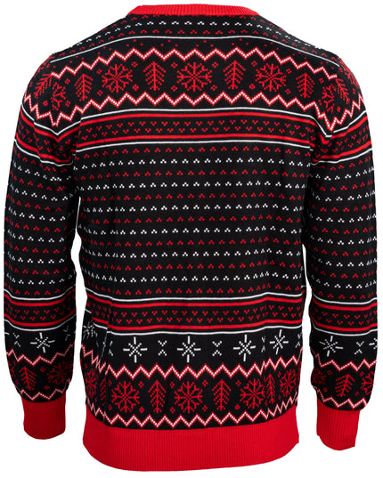 Suéter feo de Navidad de Rolling Stones con labios y lengua