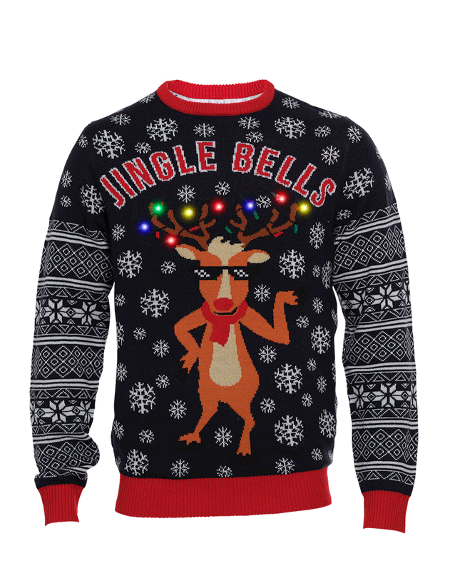 Jingle Bells Christmas Sweater for Kids - Light-Up Fun