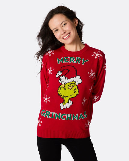 Suéter Merry Grinchmas de Navidad para Mujeres para el Espíritu Festivo