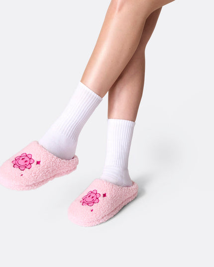 Pantuflas sonrientes de vacaciones