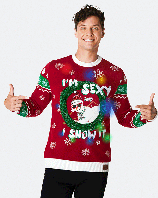 I'm Sexy and I Snow It Men's Christmas Sweater
