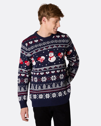 Mænds Snemand Jule Sweater