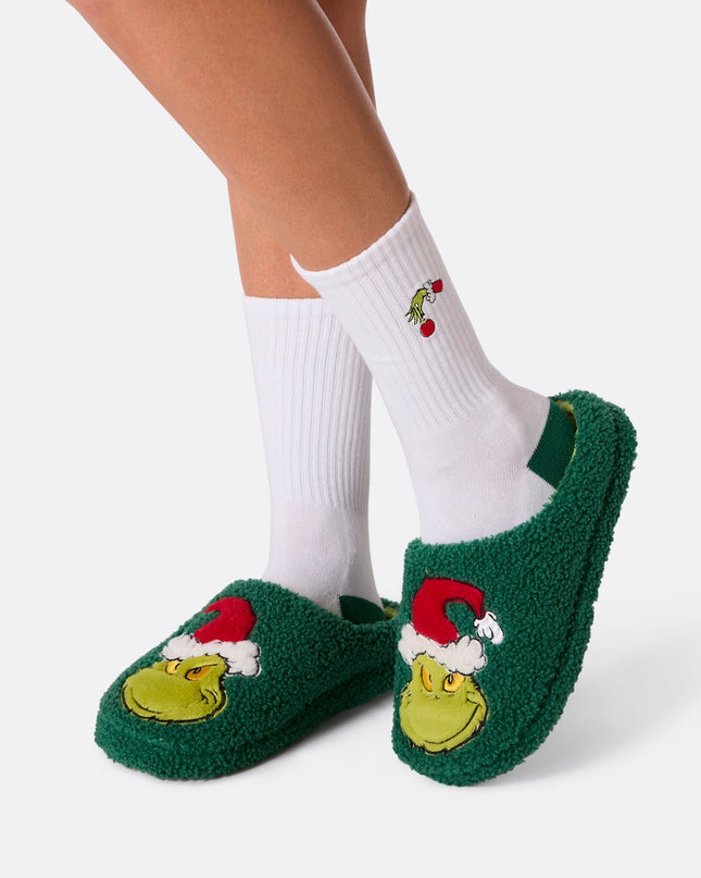 The Grinch Tennis Socks for Adults - Holiday Fun
