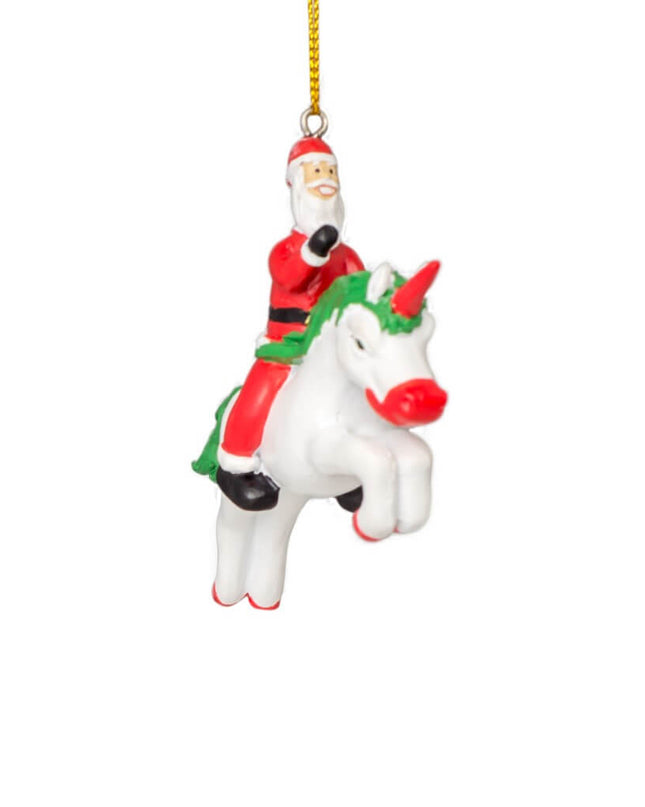 Santa Unicorn juletræspynt