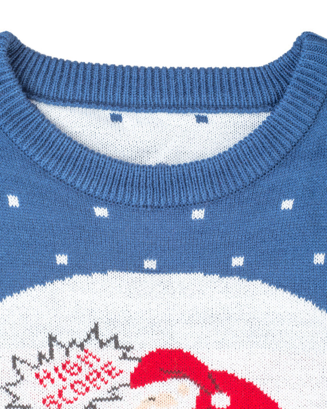 Santa Claus Chimney Surprise Ugly Christmas Sweater