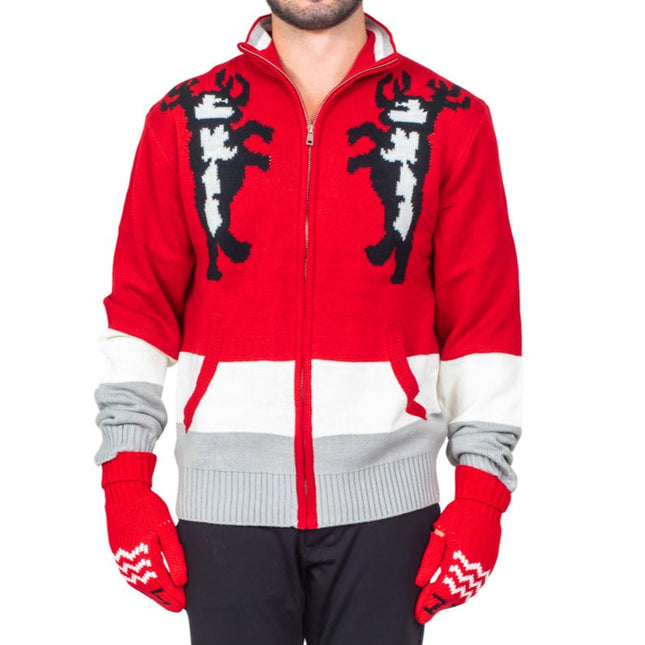 Santa Claus Movie Deluxe Costume Set: Sweater, Hat & Mittens