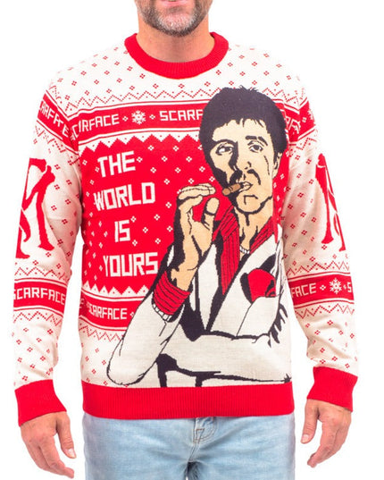 Suéter Feo de Navidad Scarface Tony Montana