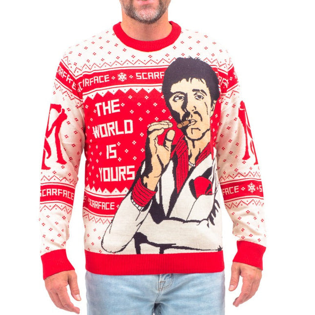 Scarface Tony Montana Ugly Christmas Sweater