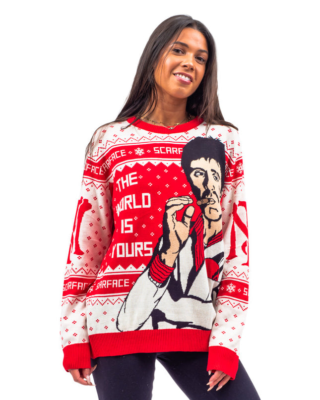 Scarface Tony Montana Ugly Christmas Sweater