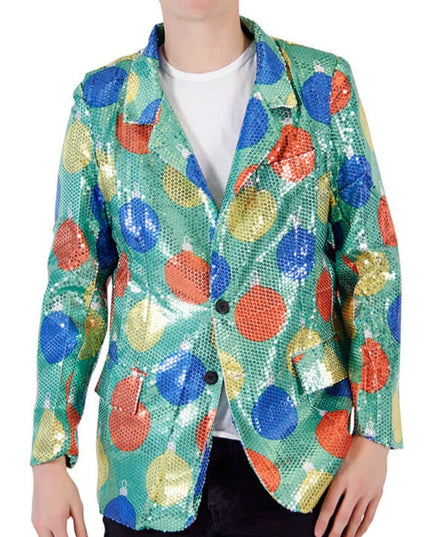Sequin Ornaments Ugly Christmas Blazer Jacket