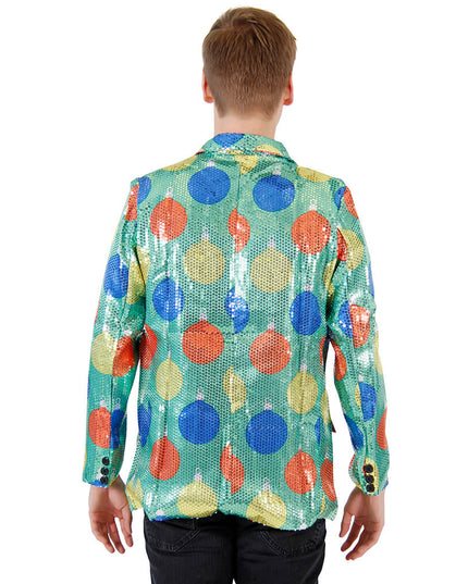 Sequin Ornaments Ugly Christmas Blazer Jacket