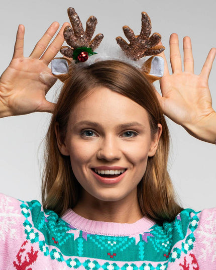 Sequin Reindeer Headband