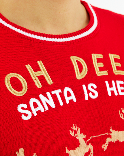 Oh Deer Men's Christmas Sweater for Festive Fun