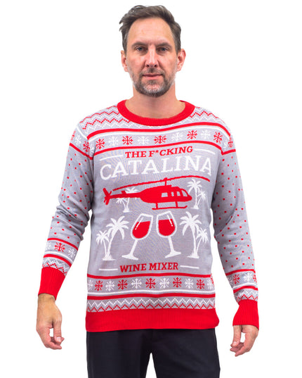 Step Brothers Catalina Wine Mixer Ugly Christmas Sweater