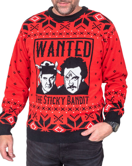 Sticky Bandits 1980s Funny Ugly Christmas Sweater