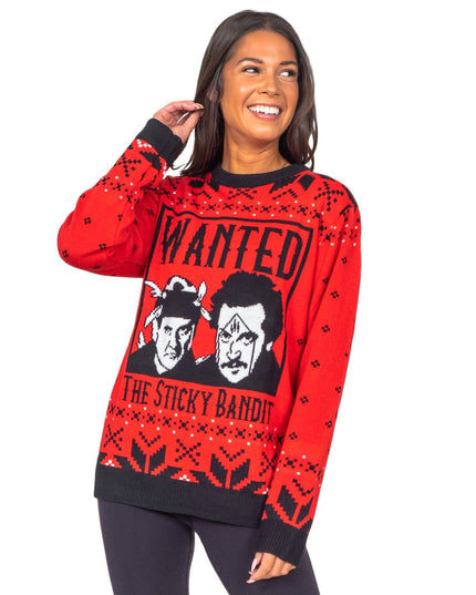 Suéter navideño feo divertido de Sticky Bandits de los años 80