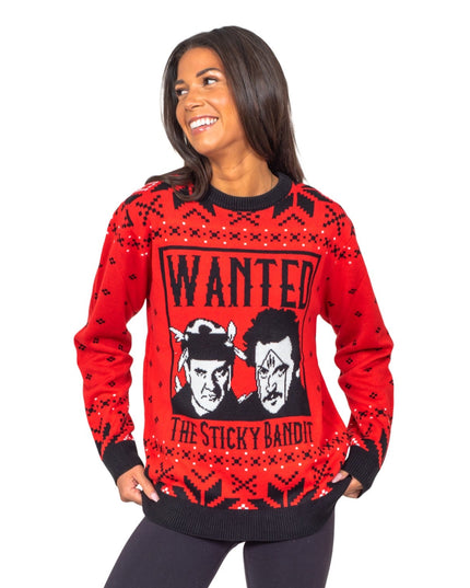 Sticky Bandits 1980s Funny Ugly Christmas Sweater