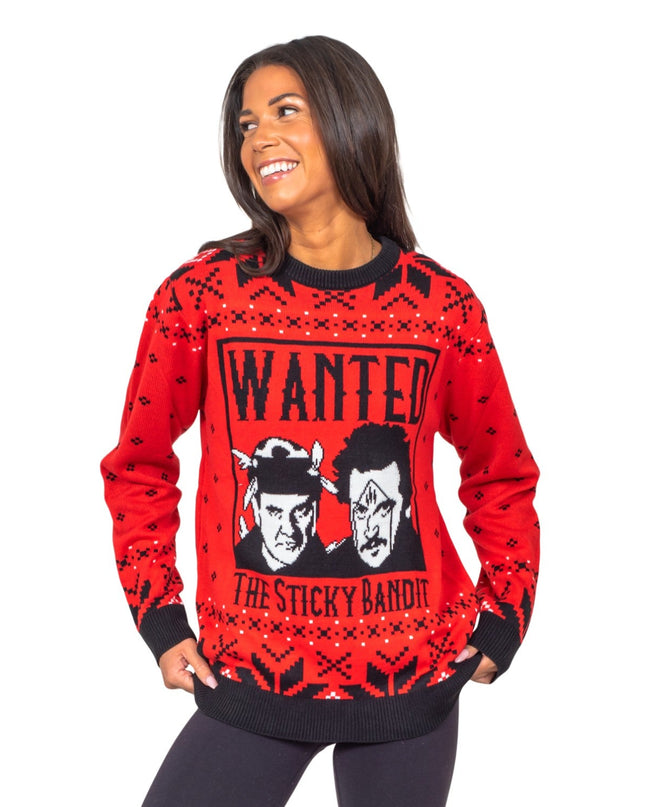 Sticky Bandits 1980s Funny Ugly Christmas Sweater