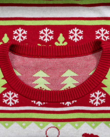 T-Rex Julemand Hat 3D Flappy Sweater