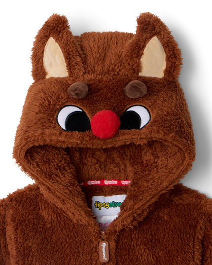 Baby Boy's Rudolph Sherpa Jumpsuit