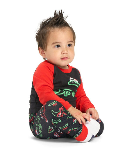 Baby Boy's Saint Nickosaurus Crew Neck Pajama Set