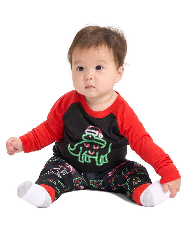 Baby Pig's Saint Nickosaurus Crew Neck Pyjamas Sæt