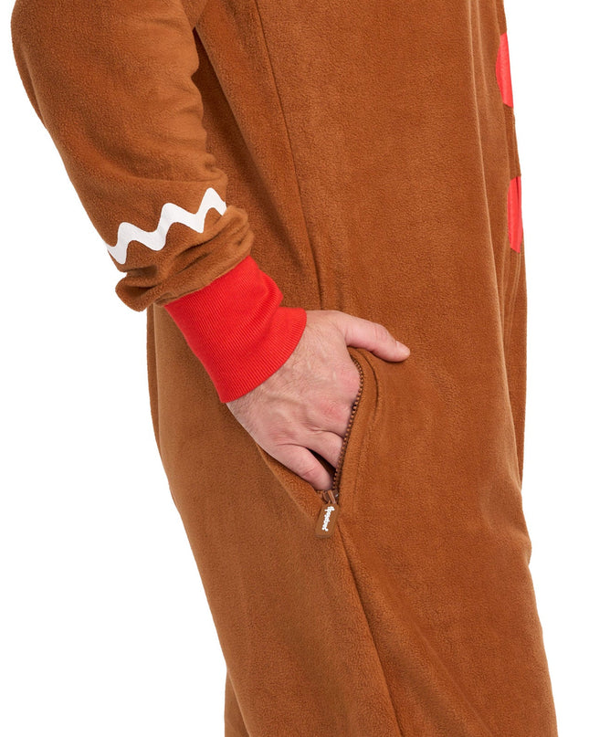 Men's Gingerbread Man Jumpsuit