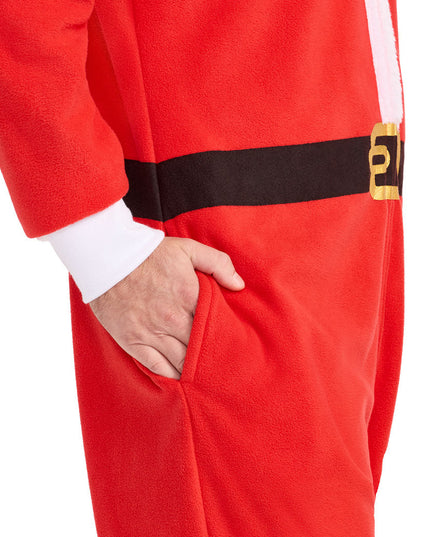 Men's Santa Jumpsuit With Fur
