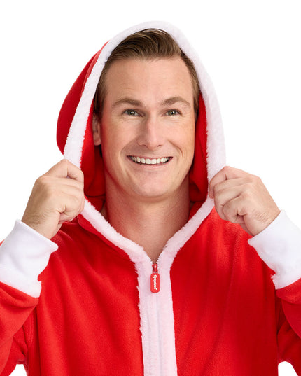 Men's Santa Jumpsuit With Fur