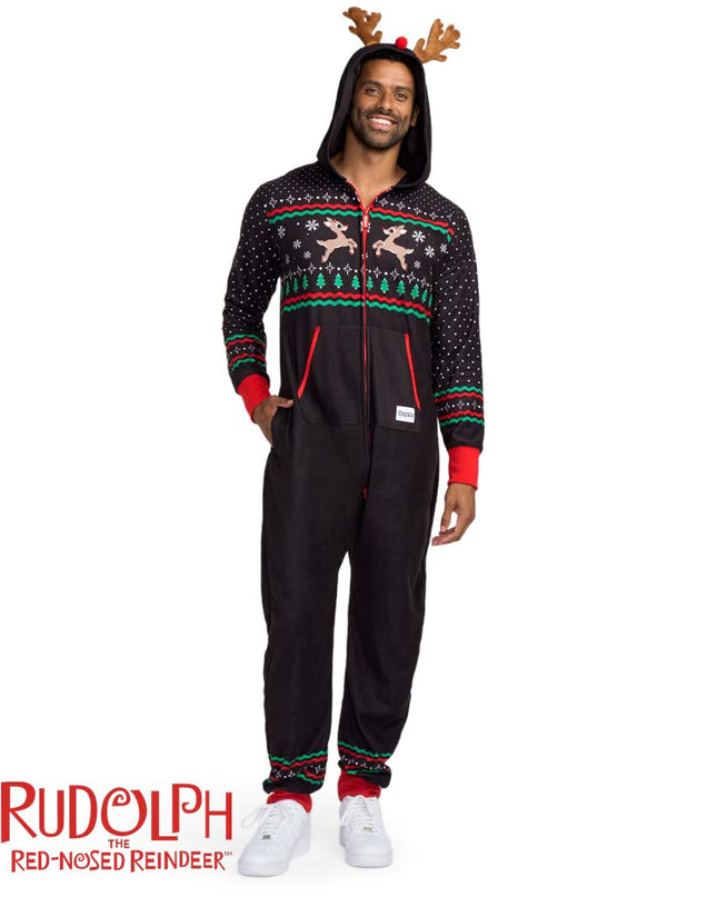 Men's Fair Isle Rudolph Jumpsuit