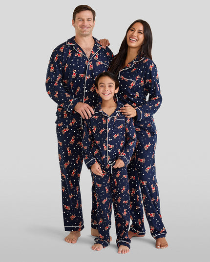 Boy's Rudolph Lapel Pajama Set