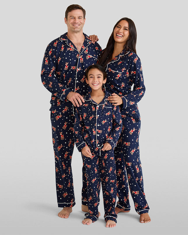 Drengs Rudolph Krave Pyjamas Sæt