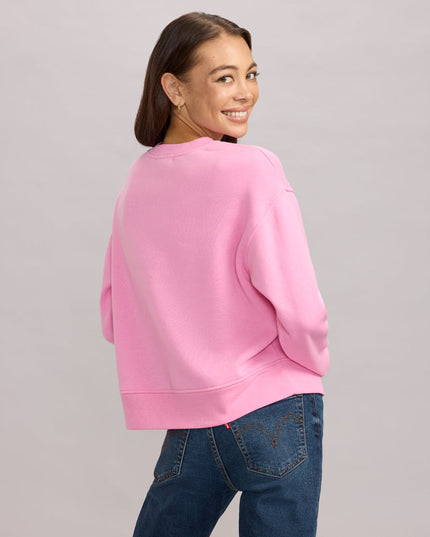 Kvinders Pink Paillet Slikkepind Sweatshirt