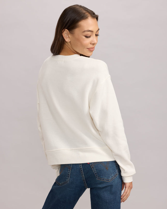 Kvinders Åh Hvor Sjovt Patch Bogstav Sweatshirt