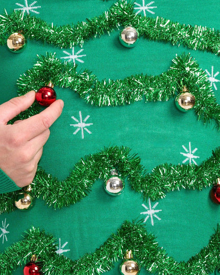 Mænds Prangende Guirlande Grim Jul Sweater