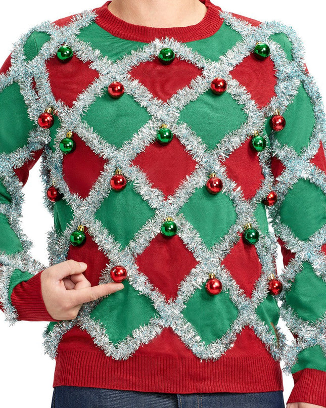 Mandlig Tacky Tinsel Grimme Juletrøje