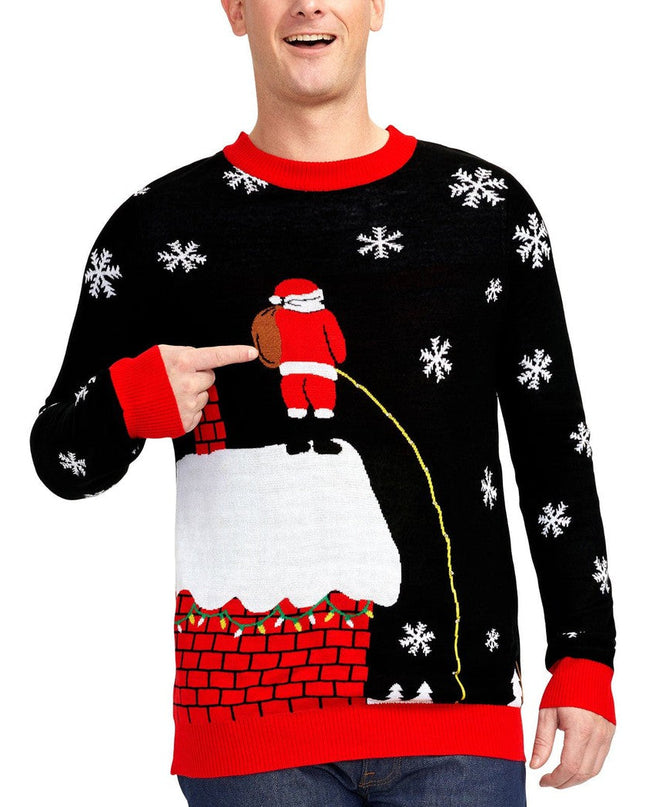 Mænds Lækende Tag Lysende Grim Jule Sweater