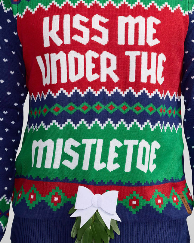 Men's Kiss Under the Mistletoe Ugly Christmas Sweater