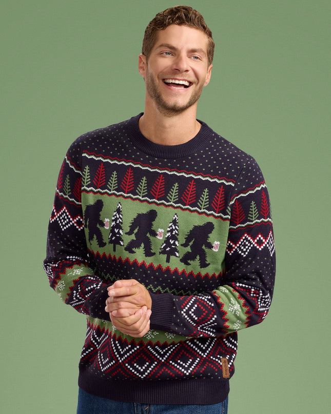 Men's Bigfoot Brew Ugly Christmas Sweater