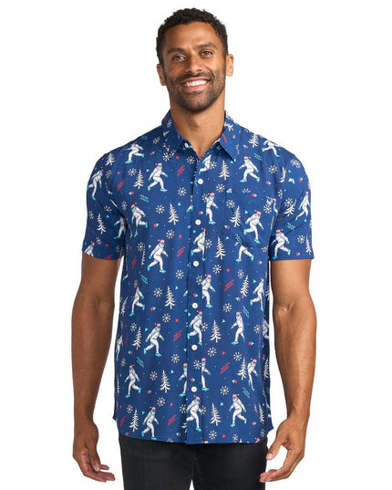 Men's Yuletide Yeti Button Down Shirt