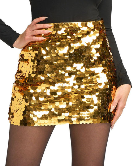 Guld Paillette Nederdel