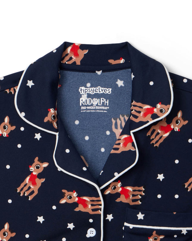 Women's Rudolph Lapel Pajama Set