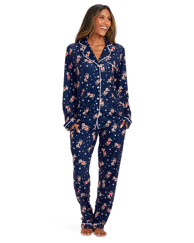 Matching Rudolph Lapel Family Pajamas