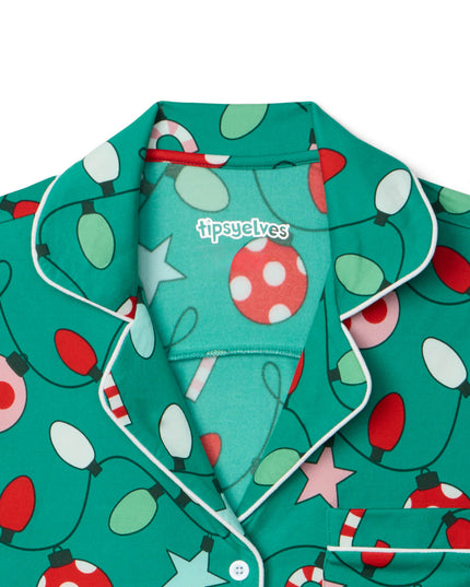 Women's Holly Jolly Lapel Pajama Set