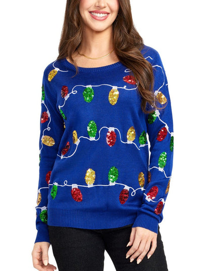 Kvinders Christmas Lights Ugly Christmas Sweater