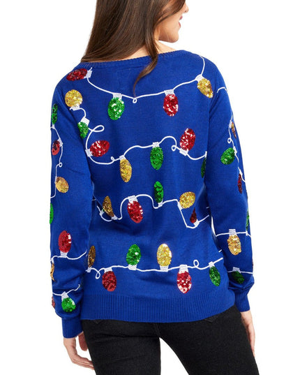 Kvinders Christmas Lights Ugly Christmas Sweater